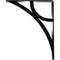 Ekena Millwork Galveston Wrought Iron Bracket, (Triple center brace), Powder Coated Black 2"W x 10"D x 12"H BKTM02X10X12TGL - alternate 2